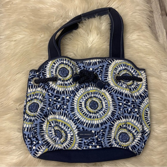 NWOT Vera Bradley Blue Starry Night Patterned shoulder tote Bag - Picture 1 of 9